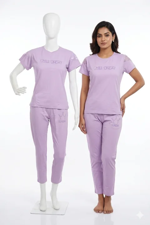 Night Dress — Short-sleeve lounge outfit